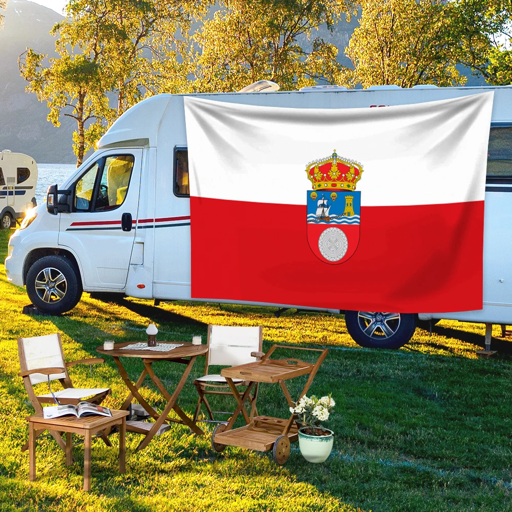 FLAGDOM 60x90cm 90X150cm Spain Spanish Flag of Cantabria