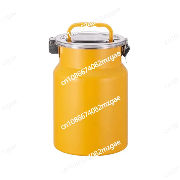 

Stainless steel sealed tank Thickened commercial household rice wine tank Tea steel lid Sealed tank Stainless steel storage
