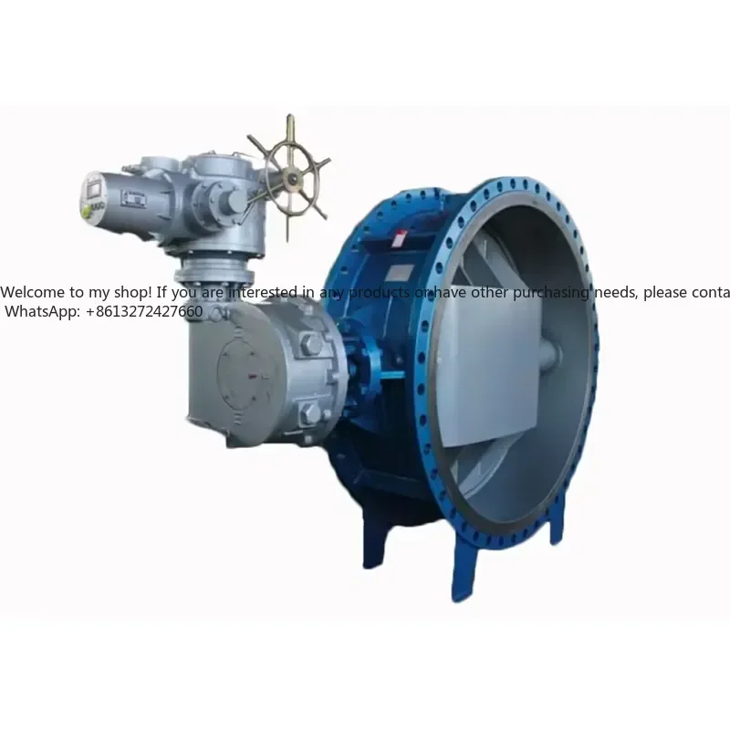DN800 PN16 DIN BS malleable cast iron GGG50 manual triple offset butterfly valve