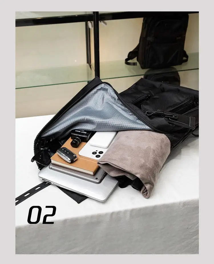 Ballistic Nylon Backpack for Men BRAVO Series Casual Business Travel Laptop Backpack