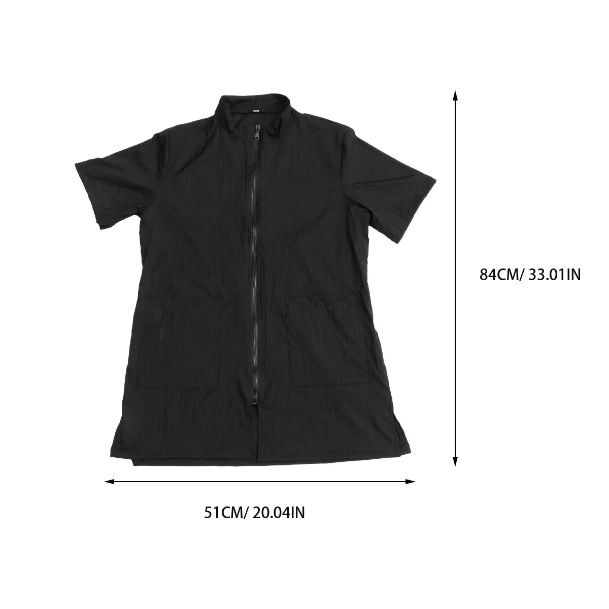 

Pet Grooming Escort Smock Plus Size Apron Work Vest Black Zip up Smocks Jackets for Women Waterproof Cosmetology Nylon Dog