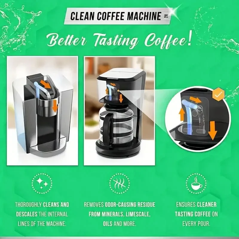 30Pcs Coffee Machine Cleaning Tablets - Descaling Backflush Oil Remover, Special Espresso Cleaner Tablet for Coffee Maker Tool