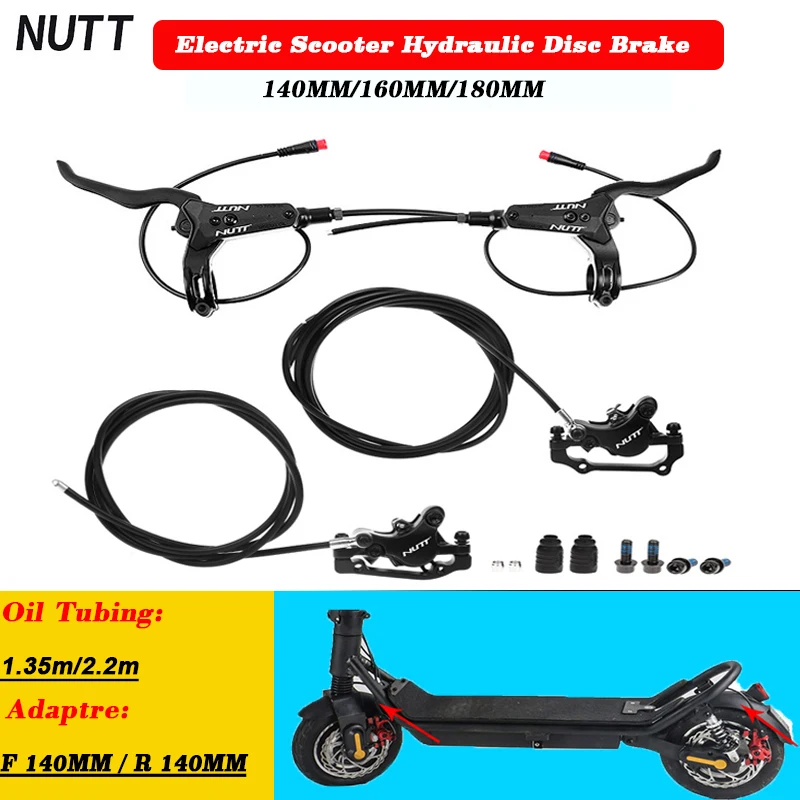 Quality Electric Scooter Hydraulic Disc Brake E-Bike Disc Brake Citycoco Brakes 140160 180 Rotor For KUGOO G-Booster KUGOO ES3