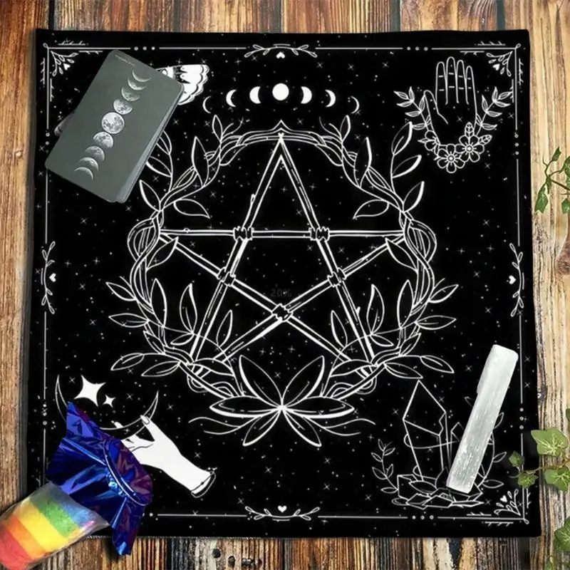 

50x50/60x60/75x75cm Tarot Tablecloth Mat Geometric Divinations Table Cloth Board Game Oracles Card Pad Support Mat