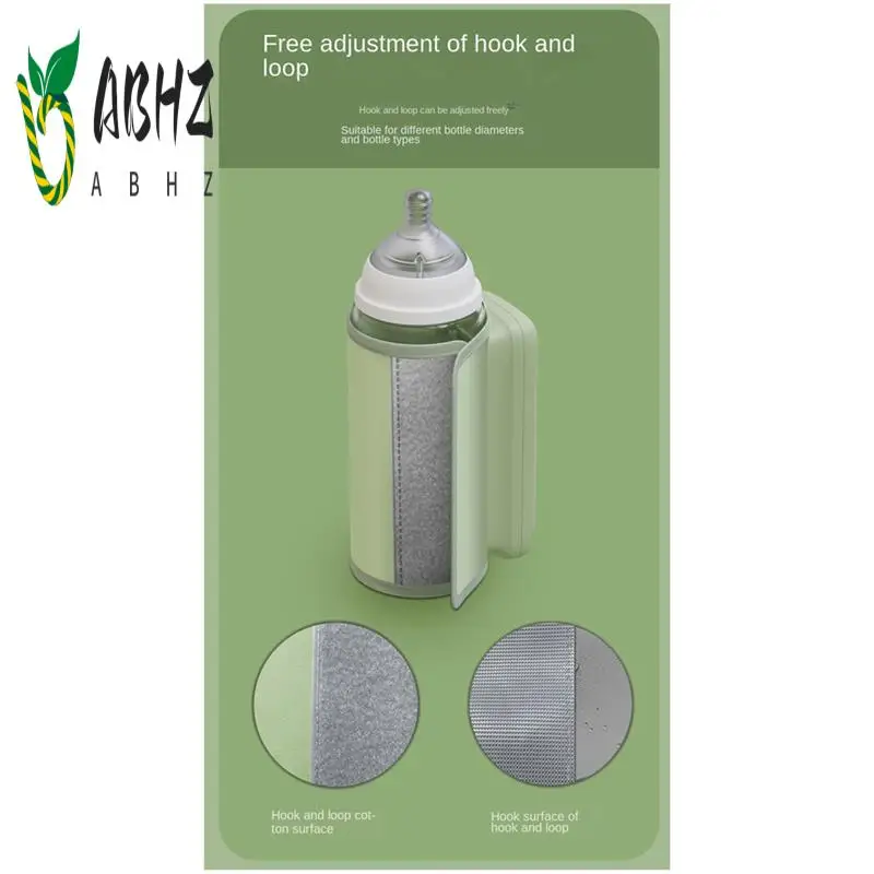 

ABHZ-обогревательная куртка для бутылочек, 6 уровней регулировки, дисплей температуры, ночник, освещение, портативный обогреватель для детских бутылочек, 6000 Ач