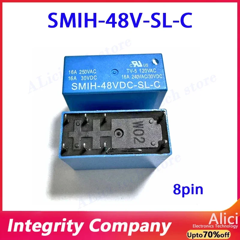 

1-5 шт./лот, оригинальное электромагнитное реле SMIH-48VC-SL-C DC48V 16A 48V DIP-8