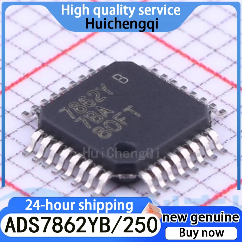 1PCS Original Genuine ADS7862YB/250 Package TQFP-32 Dual Channel Analog-to-digital Conversion Chip ADC