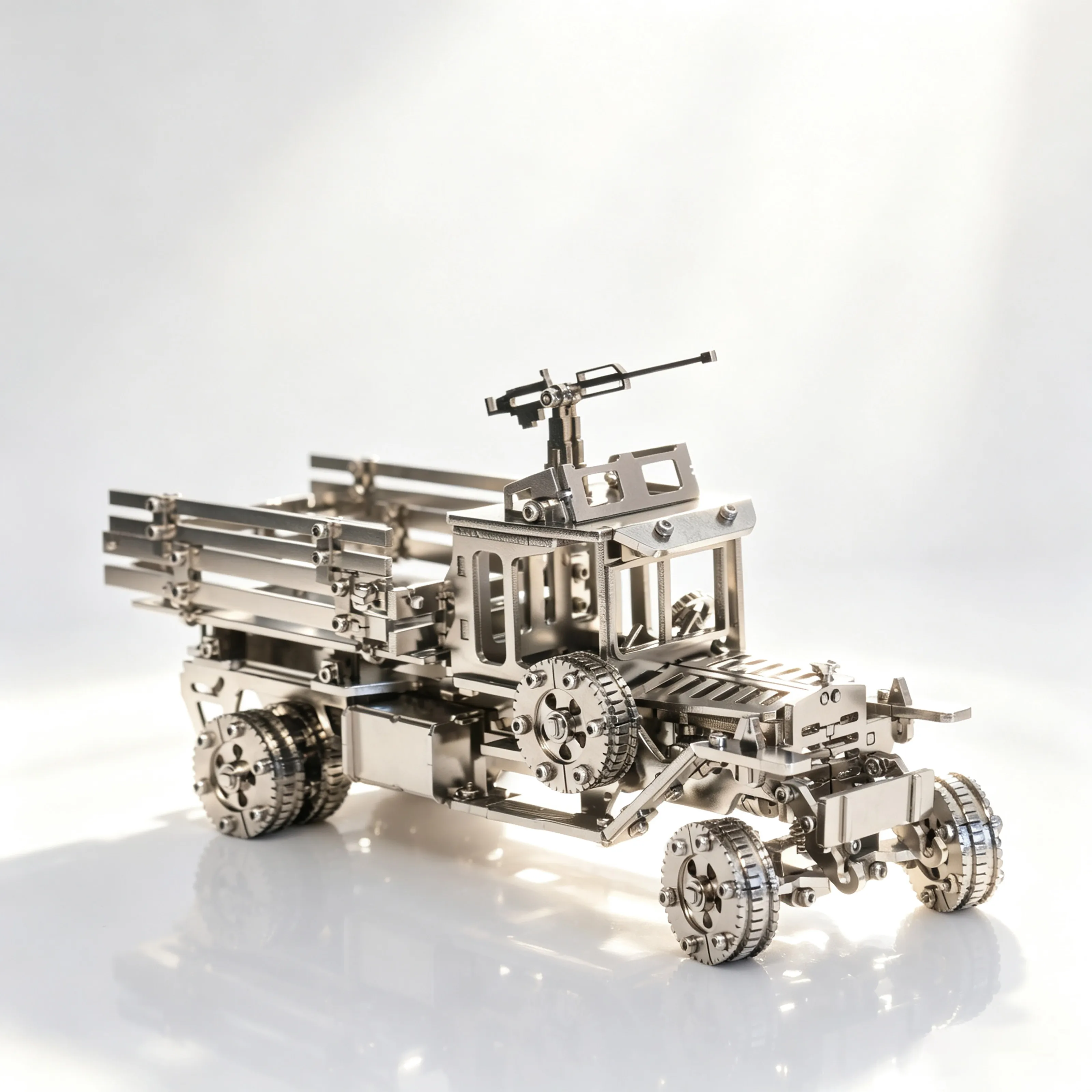 

Battle Truck 3D Metal Puzzle Building Blocks Assembly Model DIY Toy Gift for Friends