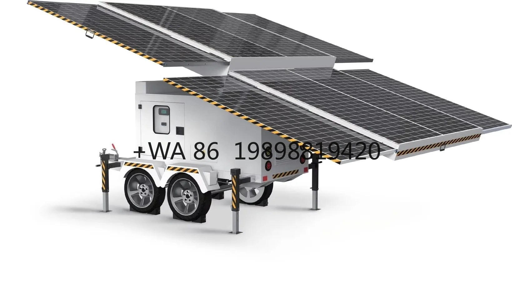 S600-28 Mobile Solar Power Storage Trailer - Photovoltaic Energy System for Off-Grid Applications