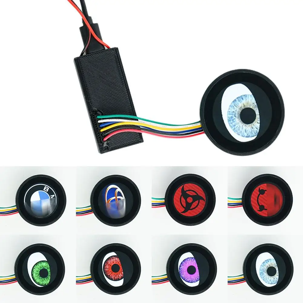 12V Demon Eyes Car Flashing Logo LED Headlights Car Exterior Trim Accessories Para Auto DIY APP Custom Dynamic Car Headlights