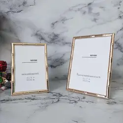 Golden Metal Photo Frame Stand Photo Frame Desktop Pendulum Decorative Frame Wall Decoration room photo decoration frame