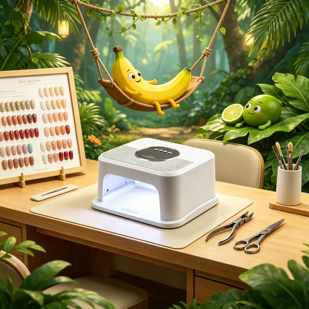 

Resplendent 45LED High Power UV Nail Lamp for Gel Curing with LCD Smart Screen Nail Dryer Removable Base Pedicure Tool for Home
