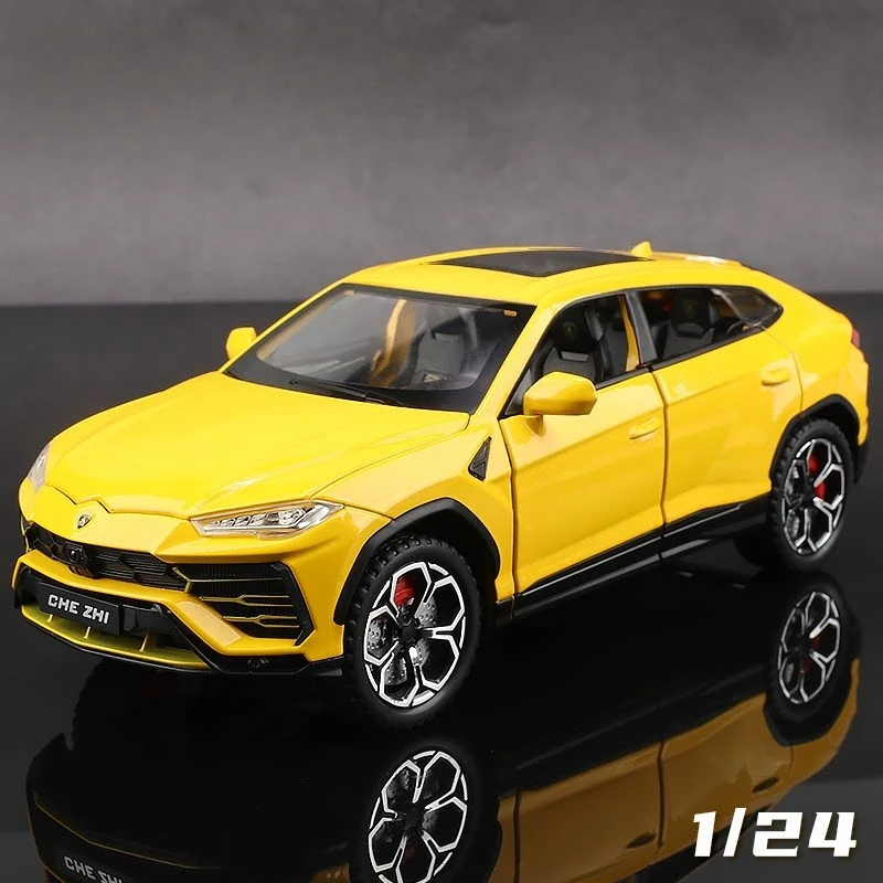 

1:24 URUS SUV Sports Car Simulation Alloy Car Model Metal Model Sound and Light For Boy Toy Car Gift