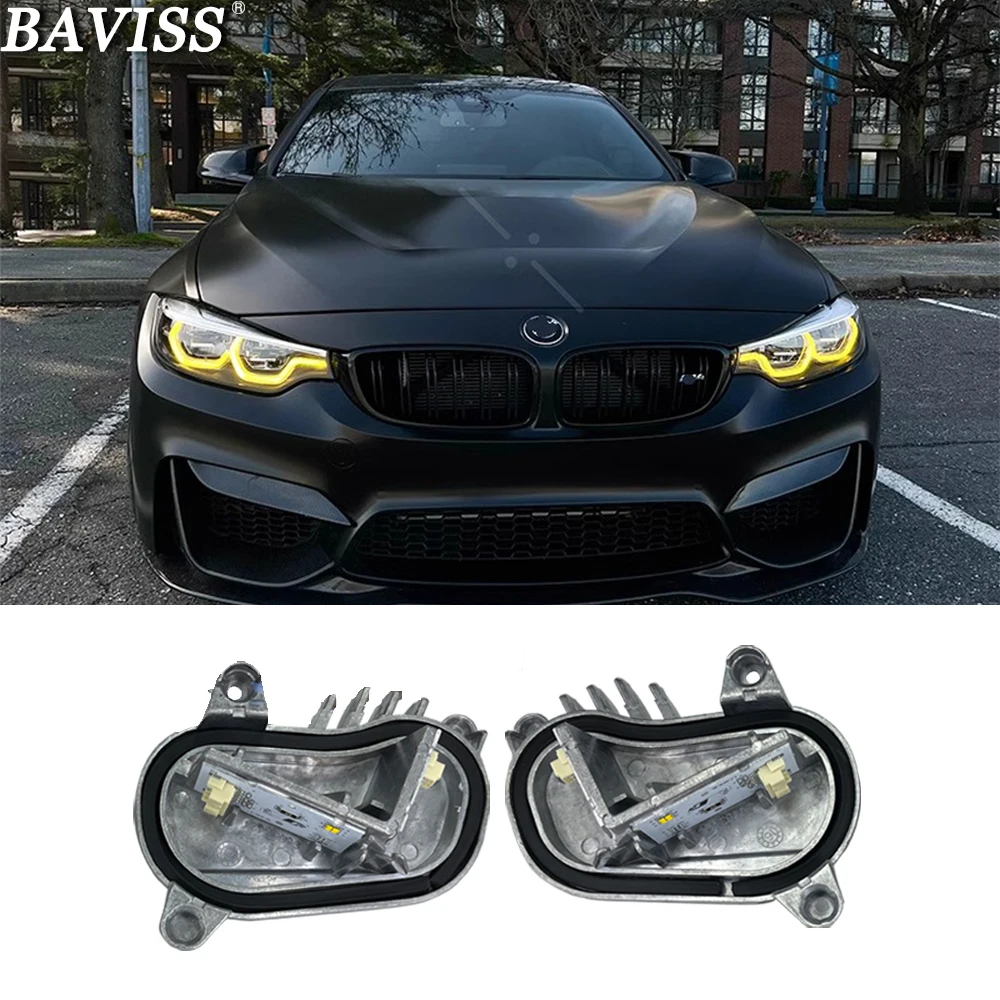 パーツ iilumo DRL LED Modules F80.F82 M3 M4 LCI Adequado para bmw m3 m4 csl 4 série drl cor de ouro amarelo