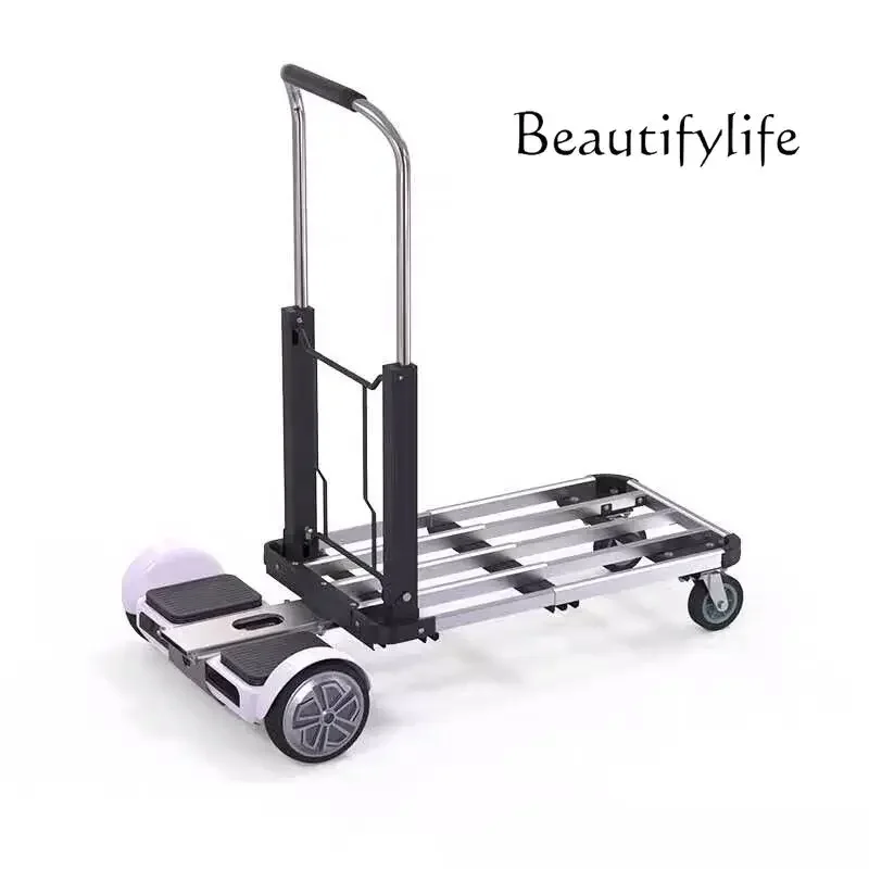 

Electric Trolley Turnover Trolley Small Portable Folding Supermarket Lithium Battery Customized Battery