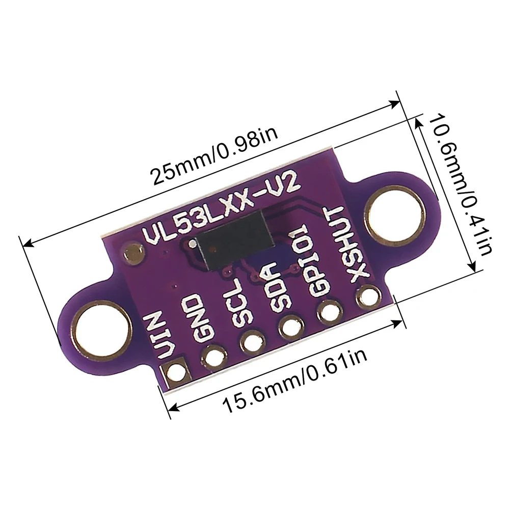 5 مجموعة تتراوح وحدات الاستشعار ل VL53L0X لاستشعار الإيماءات كشف العوائق جزء الملحقات الجديدة