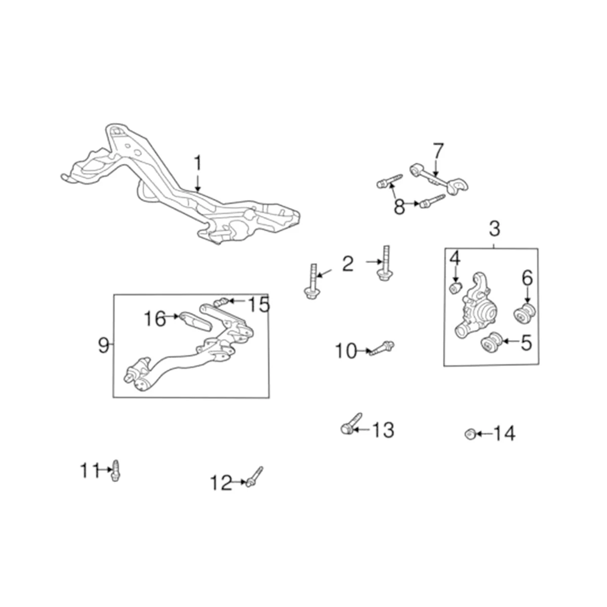 Rear Upper Adjustable Control Arm 52390-S9A-A11 for Honda CR-V Elements 2003-2011