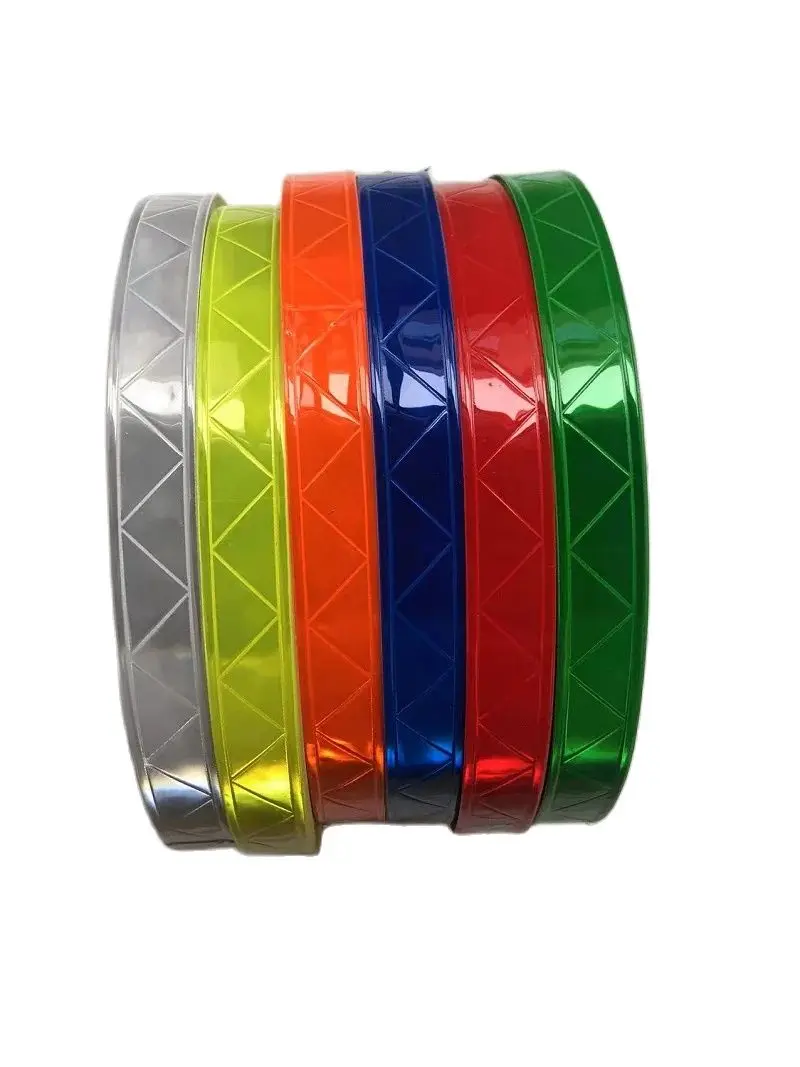 1 Inch PVC Micro Prism Reflective PVC Tape Night Warning Safety Sewing Material Traffic Garment Accessories