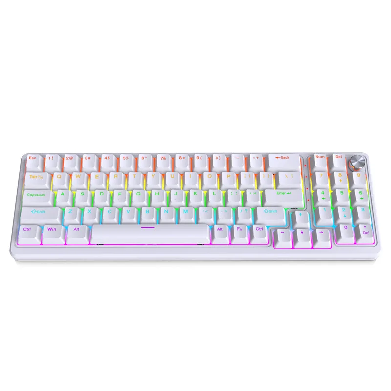 78-Key Wired Mechanical Keyboard Customizable Full Key Anti Ghosting Gaming Keyboard Type-C RGB Mixed Lighting