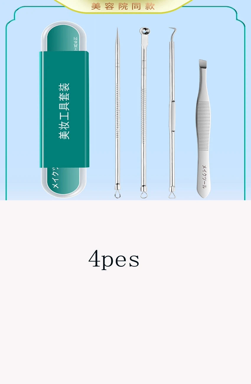 Especial Acne Needle Tool Set, Ultra Sharp Cell Clip para remover o cravo, pinças para salão de beleza, depena barba, Pick