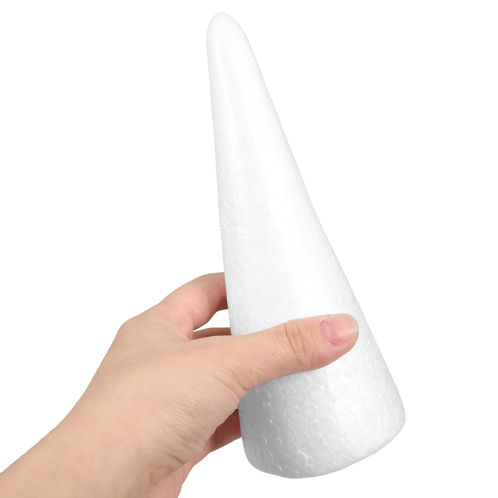 12 шт., белые пенопластовые конусы, полистироловые формы для поделок, основания для рождественской елки, мини-конусы из пенопласта, сделай сам, рождественские украшения, 7,39x2,91 дюйма