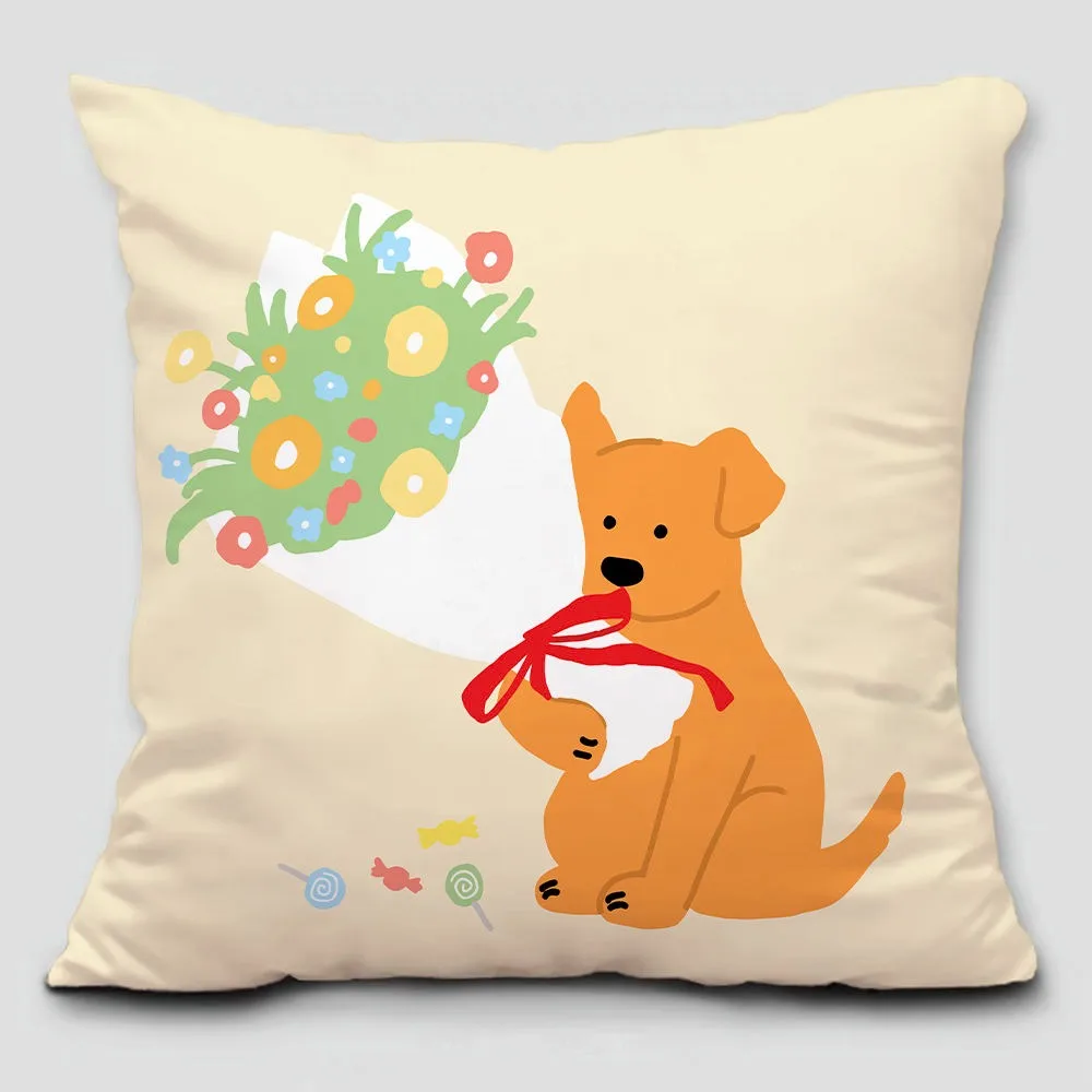 Throw Pillow Cover - Adorable Cartoon Koala, Cute Animal for Sofa Bed