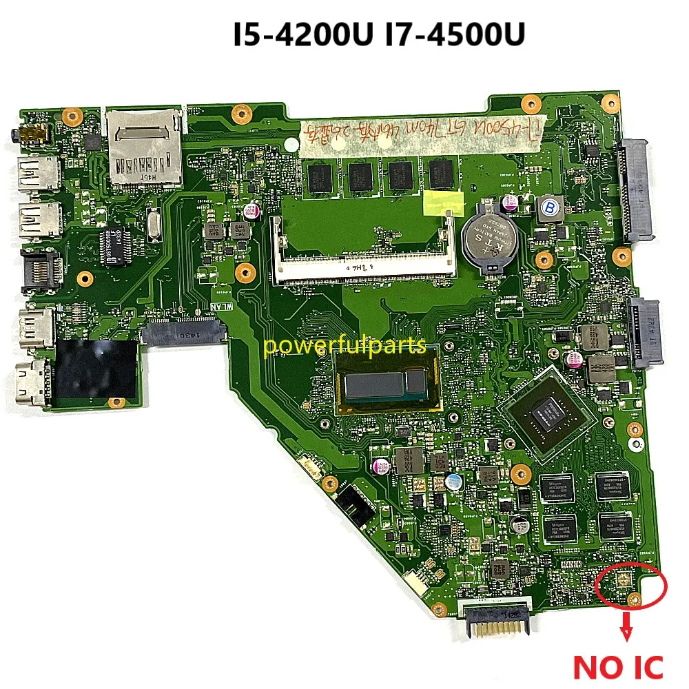 

100% Working For Asus X550LB X550LC Motherboard Rev.2.0 i5-4200U / i7-4500U GT720M / GT740M Support EDP Screen Tested Ok