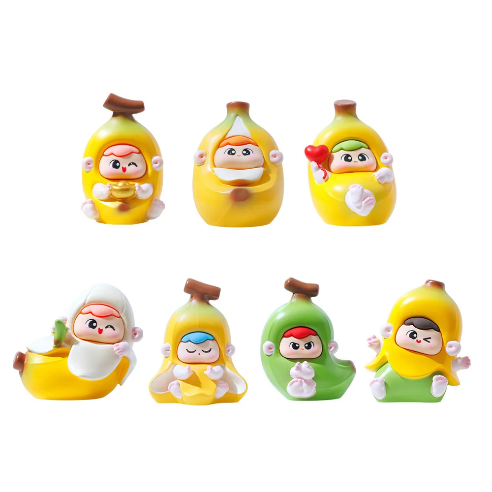 New Resin Banana Blind Box No Anxiety Multifunctional Banana Doll Bedroom Accessories Ornaments