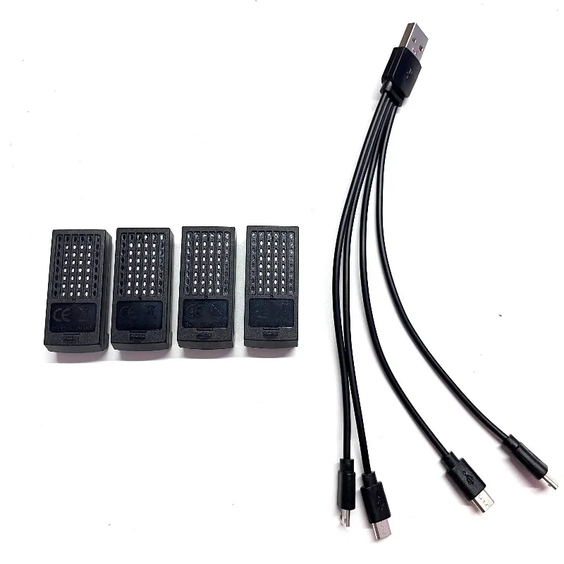 Avión de combate con control remoto, planeador de espuma resistente a golpes, accesorios de batería V32 HC833 4DRC V31 3,7 V 500mAh