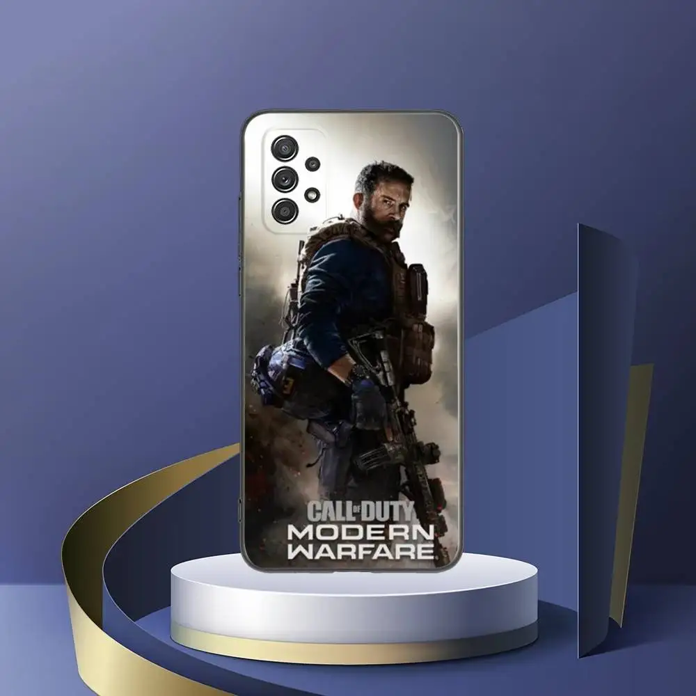 حافظة هاتف Call Of Duty لهاتف سامسونج جالاكسي S25، S24، S21، S22، S23، S30، Ultra، S20، Plus، Fe، Lite، Note، 10,9,5G غطاء أسود