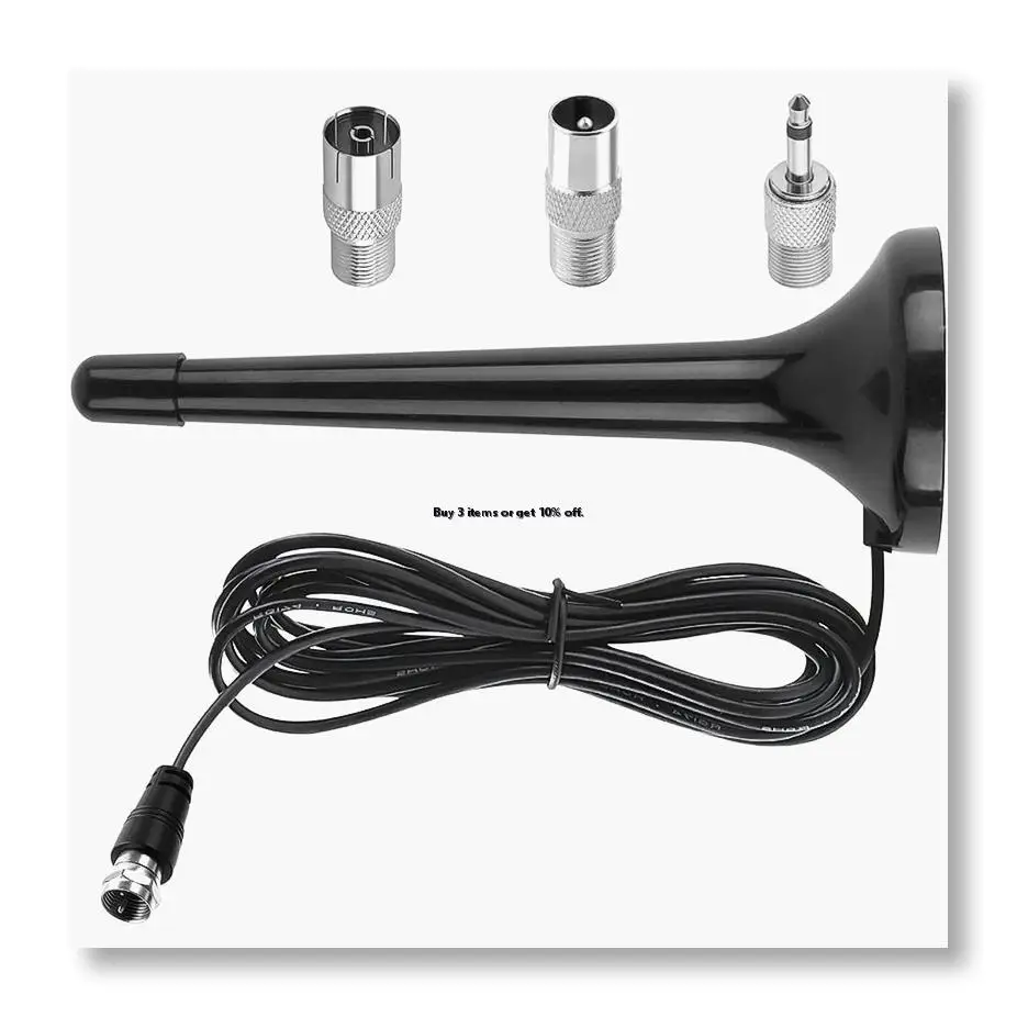 ●FM DAB Radio Antenna for Stereo System and AV Receiver - Universal Indoor Antenna with Extension Cable
