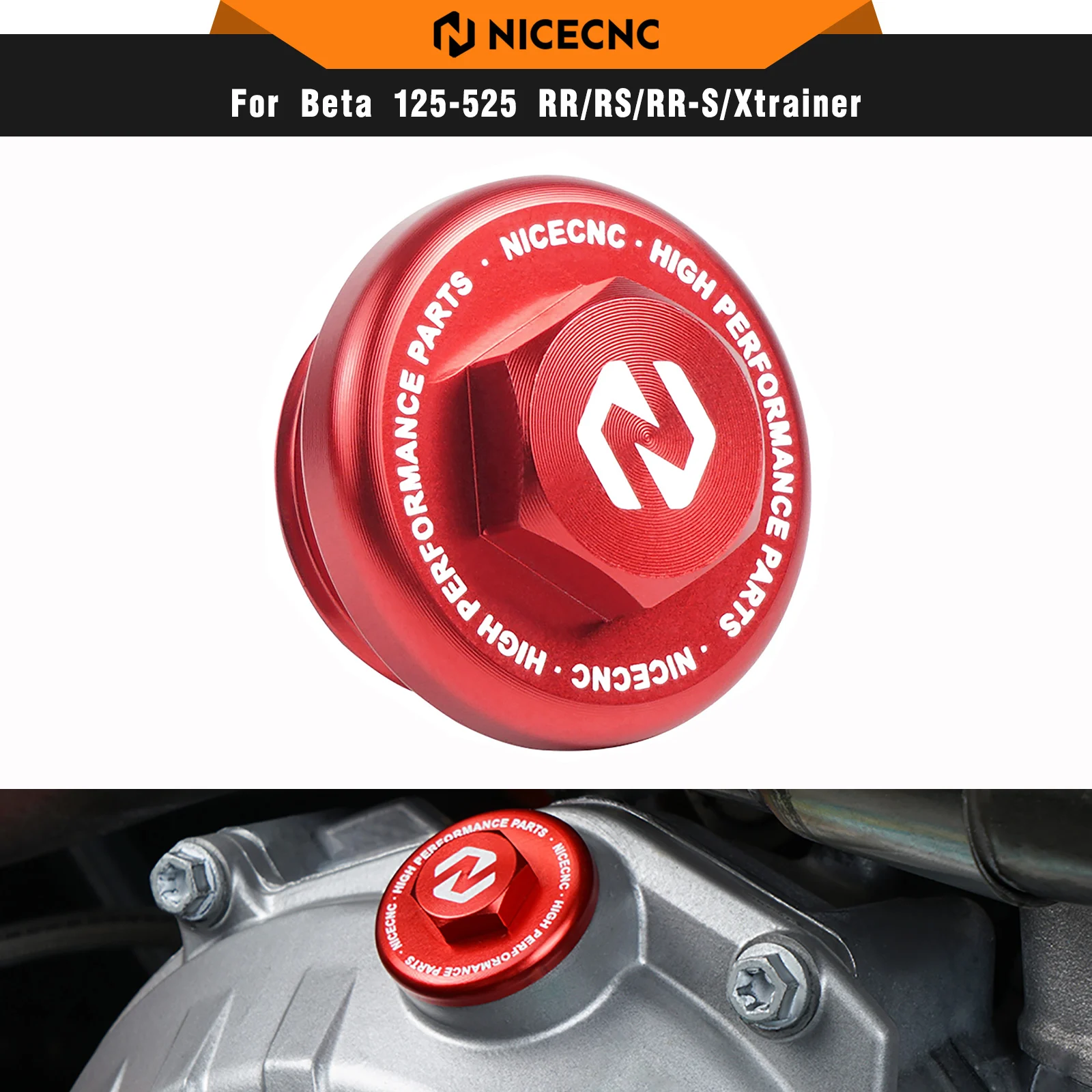 

NICECNC Engine Oil Filler Cap Plug Cover For Beta XTRAINER 300 RR 300 RR250 2018-2022 RR RRS RR-S 350 390 430 480 500 2010-2022