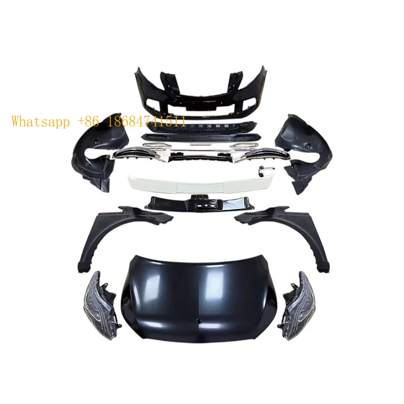 Luxury Style Body Kit Front Rear Bumper Conversion Set Viano Old To New Facelift Mod Parts