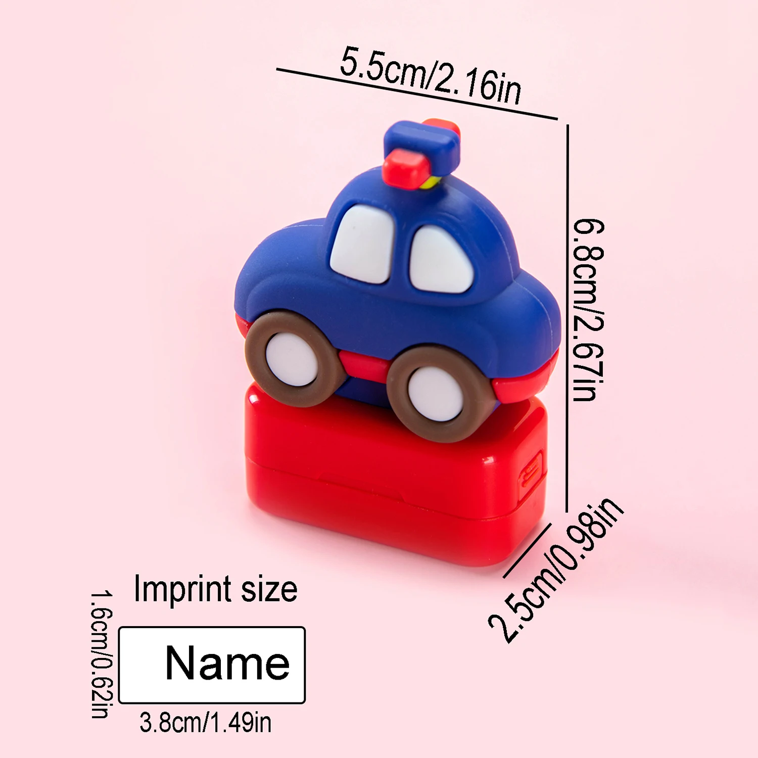 Personalized Name Stamp, Customize Cartoon Signature Stamp for School Uniform & DIY, Clothing Label Stamp