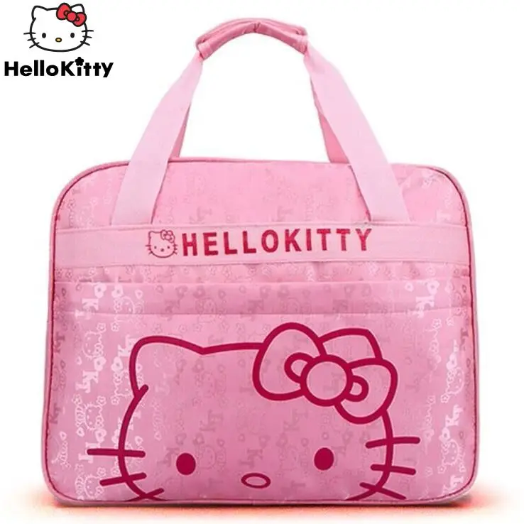 

Sanrio, косметичка Hello Kitty, мультяшная сумка для хранения, дорожная сумка, пакет для беременных, сумка-мессенджер через плечо для ноутбука для девушек