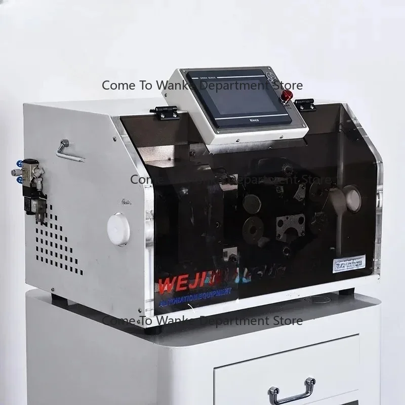 2442 Automatic large pvc pipe cutter high precise corrugated bellows tube cutting machine with splitting