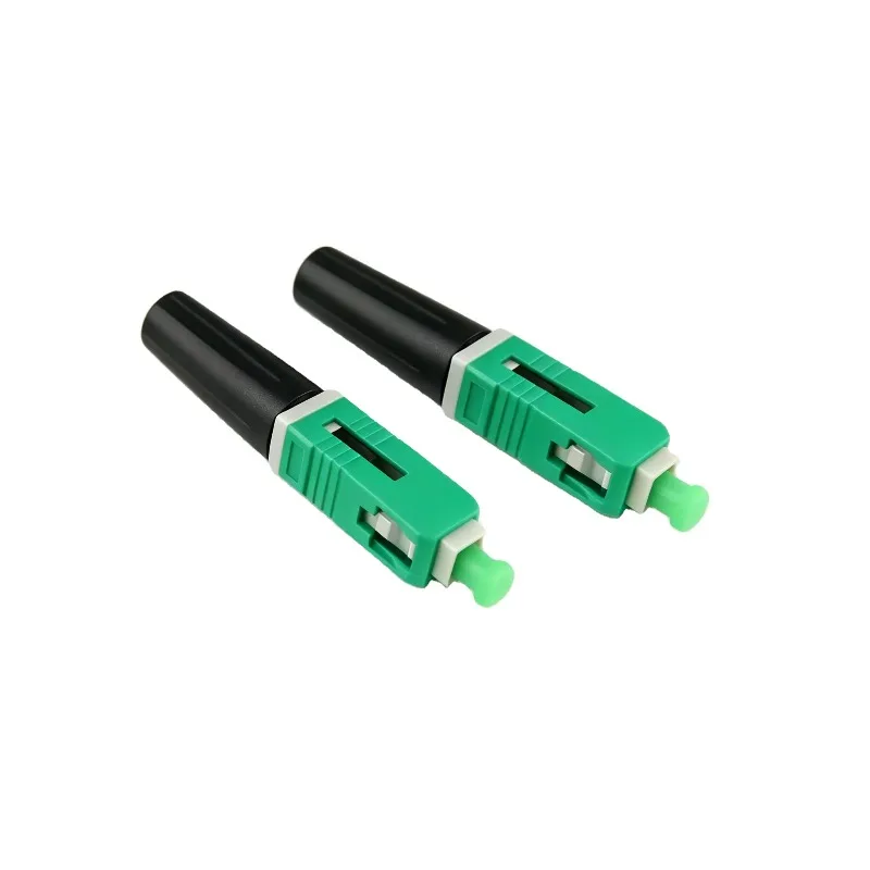 FTTH SC APC Embedded Fiber Fast Connector Low Insertion Loss Optical Connector For On-Site Cable Termination Installation