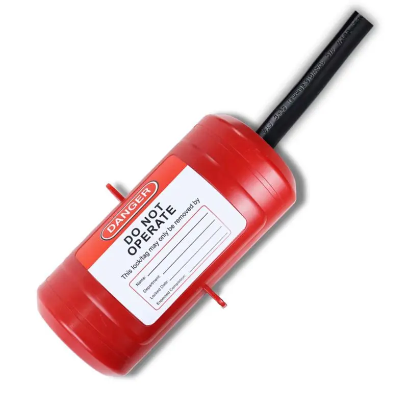 ABZZ-Electrical Plug Lock For Lockout Tagout - 220 Volt Power Cord Lockout Device,Extension Cord Lock,Industrial Grade