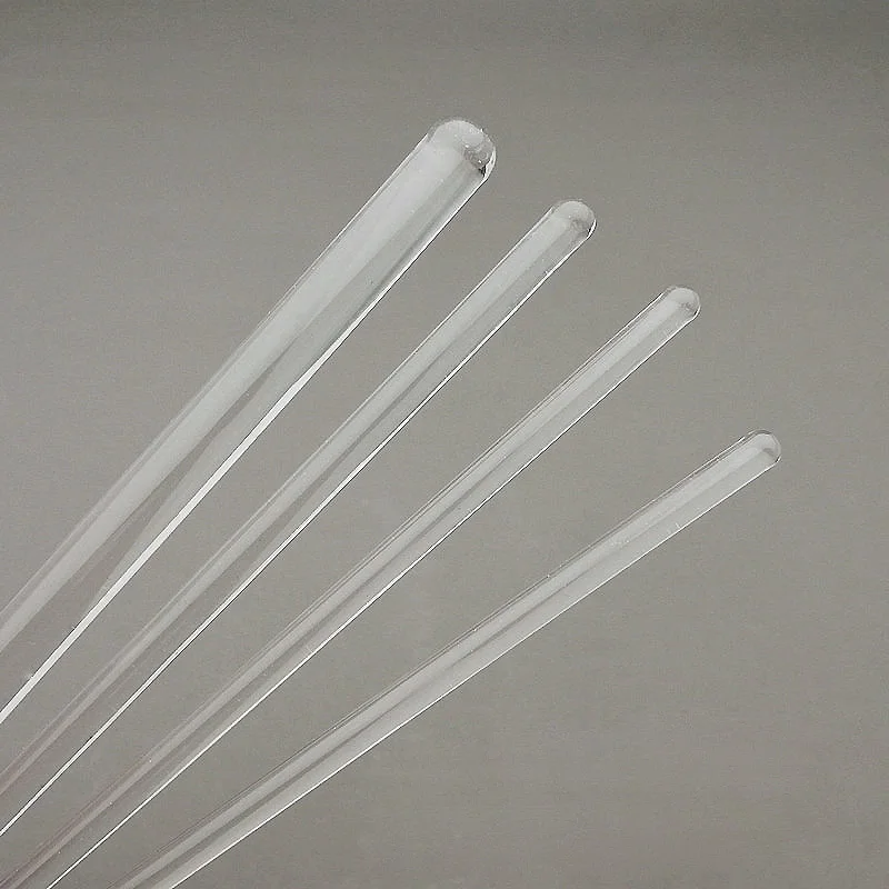 

6pcs/12pcs DIA 4mm to 12mm Transparent Borosilicate Glass diversion bar, laboratory beaker Glass Stirring Rod