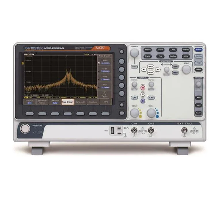 Gwinstek MDO-2000A 300/200/100MHz Almacenamiento Digital Osciloscopios sonda parámetros equipo de entrenamiento