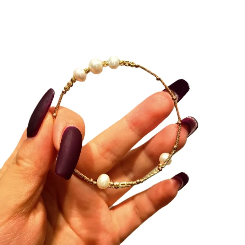 Zhuji Freshwater Pearl Bracelet Women's Fashion Versatile Jewelry Exquisite Jewelry Handmade Niche Design