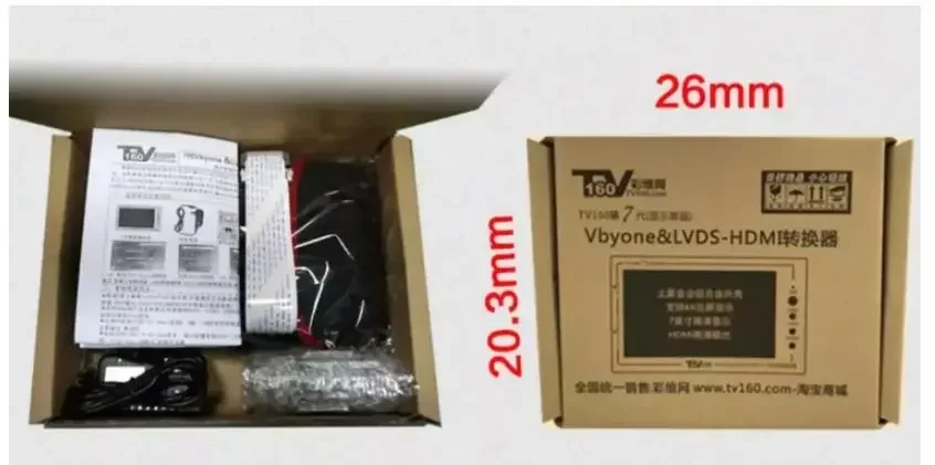 Original brandneu! 7. Generation LCD LED TV Motherboard Tester Tool mit Display LVDS zu VGA Konverter