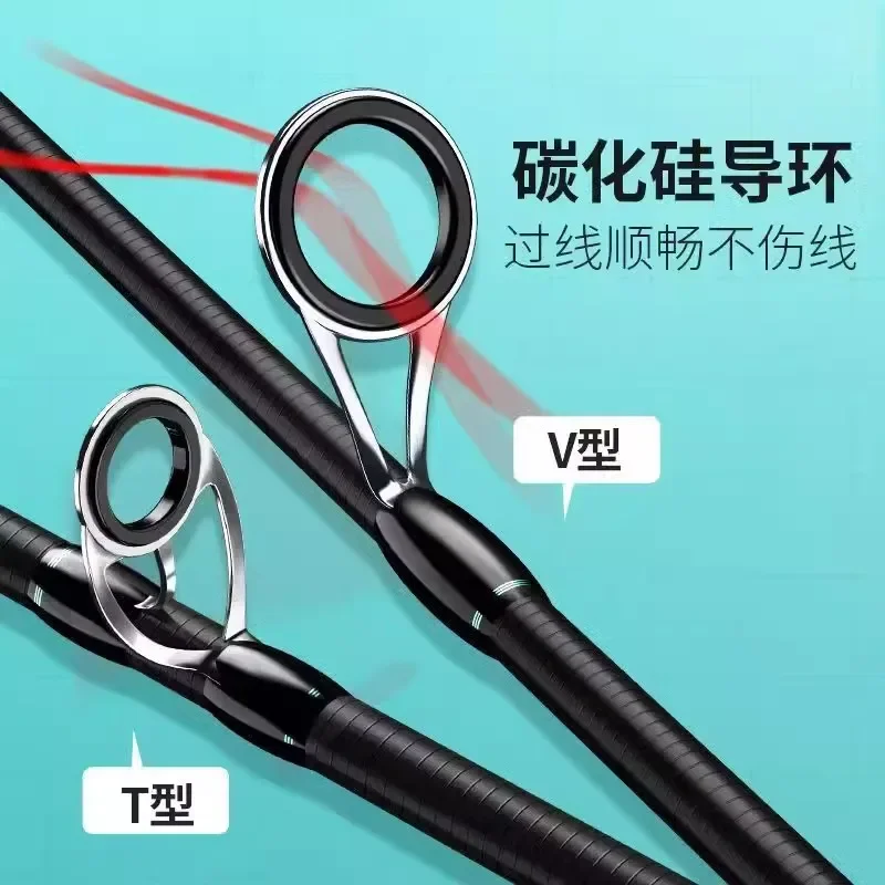 Luya-Rute, kompletter Satz, ultra-Long-Shot-Rute, gerader Schaft, Carbon