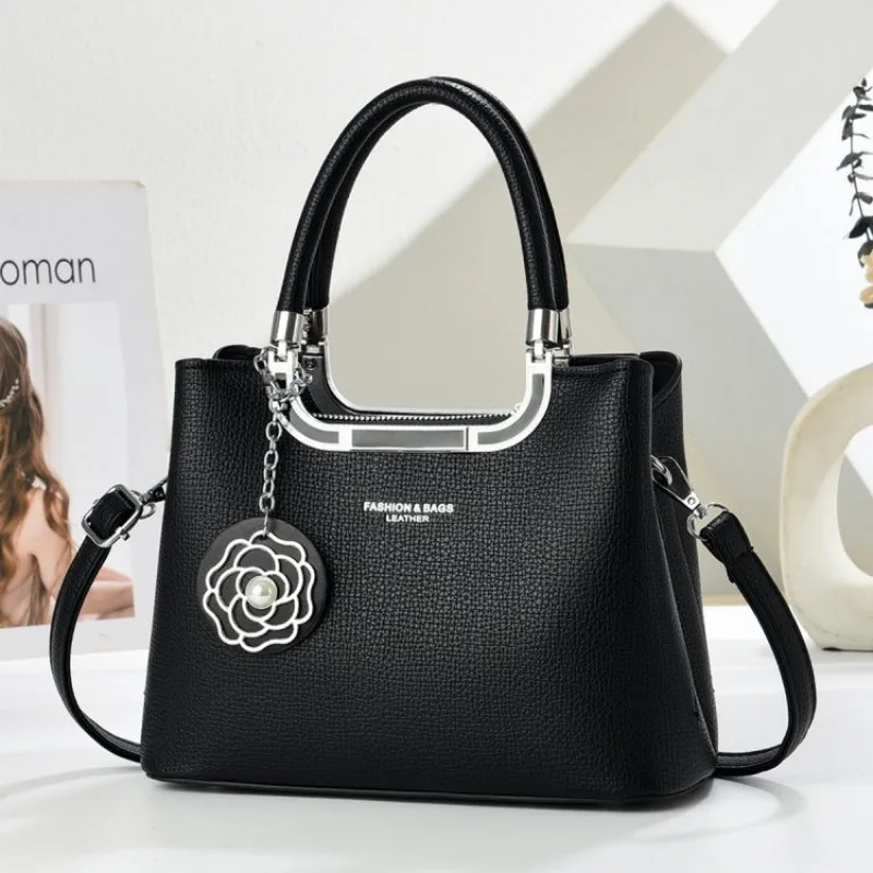 

Vintage Women Leather Handbag High End Elegant Casual Crossbody Messenger Tote Bag for Ladies Daily and Travel