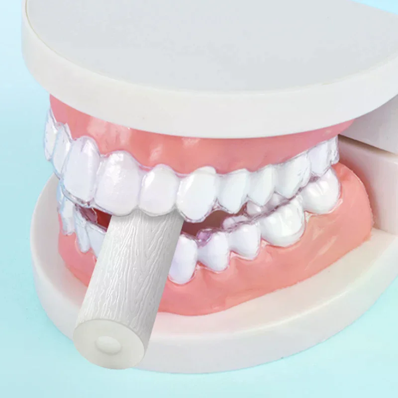 

10 шт., силиконовые зубы, модные, высокое качество, зубная палочка для укуса, фруктовый вкус, ортодонтические выравниватели прикусов, жевательные узоры, узор дерева