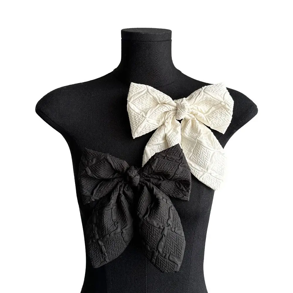 Красивый плиссированный бант из полиэфирного волокна, элегантная ткань ручной работы, воротник, цветок, корсаж, булавки для лацканов, женские