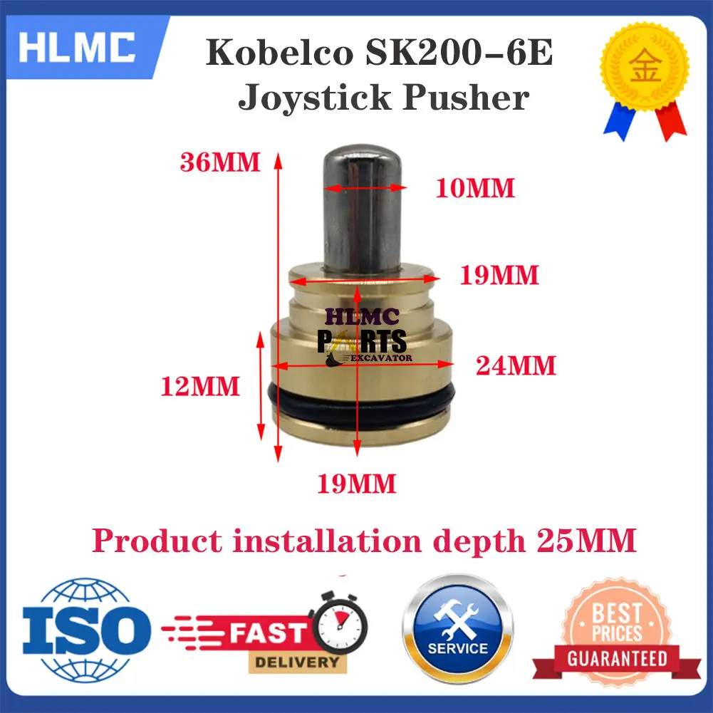 Excavator Parts PILOT VALVE 2410J551 2436U1277F3 SK200-5 SK200-5.5E SK200-6ESK350-6 SK350-8 SK400-3 Joystick Pusher Bullets