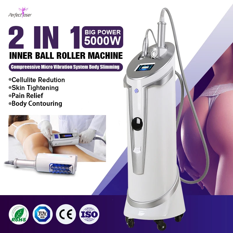 

Perfectlaser Compressive Micro Vibration System Body Slimming Inner Ball Roller Machine 5000W Fat Burning Skin Tightening Device