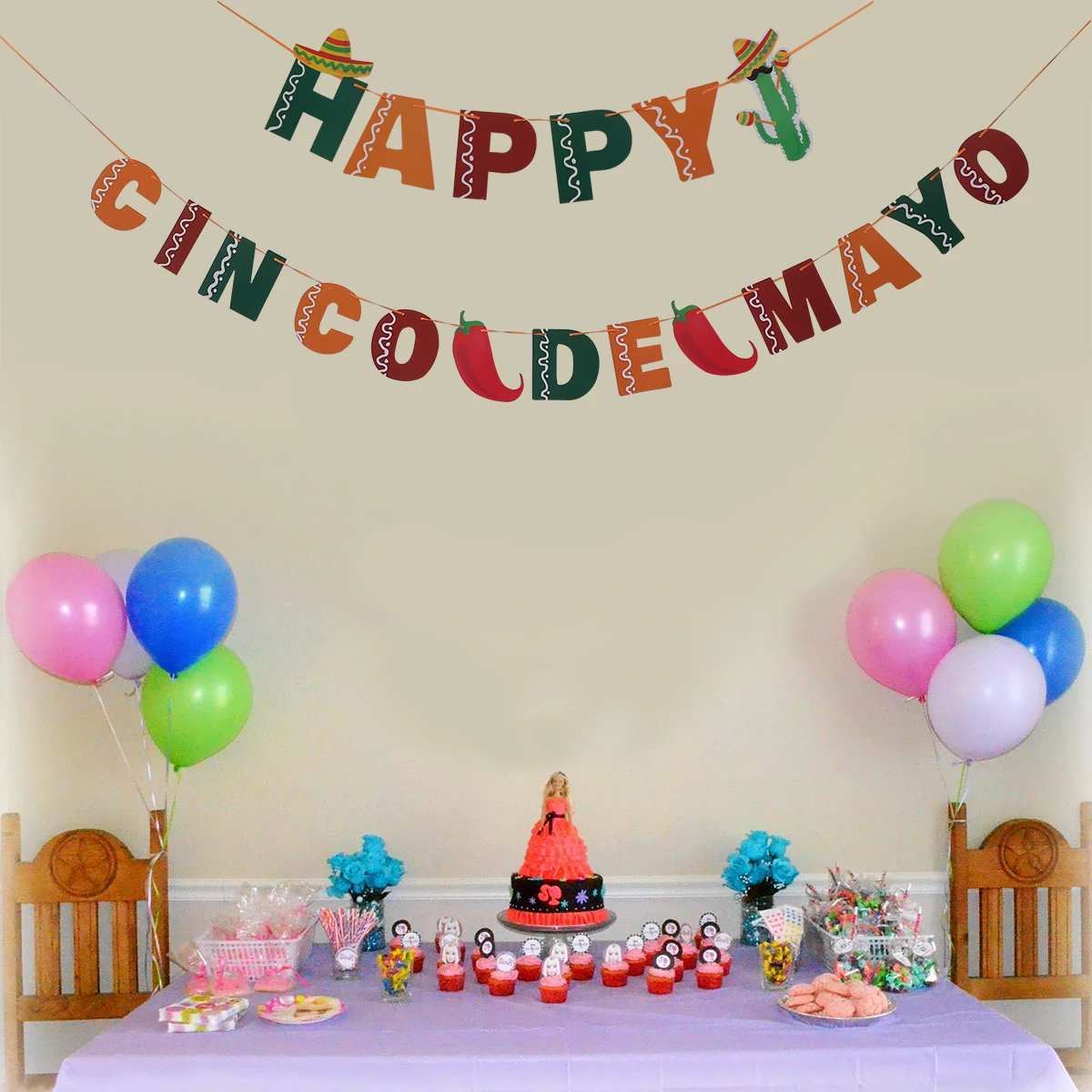 

About 4m Mexican Theme Party Garland Bunting Happy Cinco De Mayo Banner Festival Birthday Decoration Mexican Theme Party Banner
