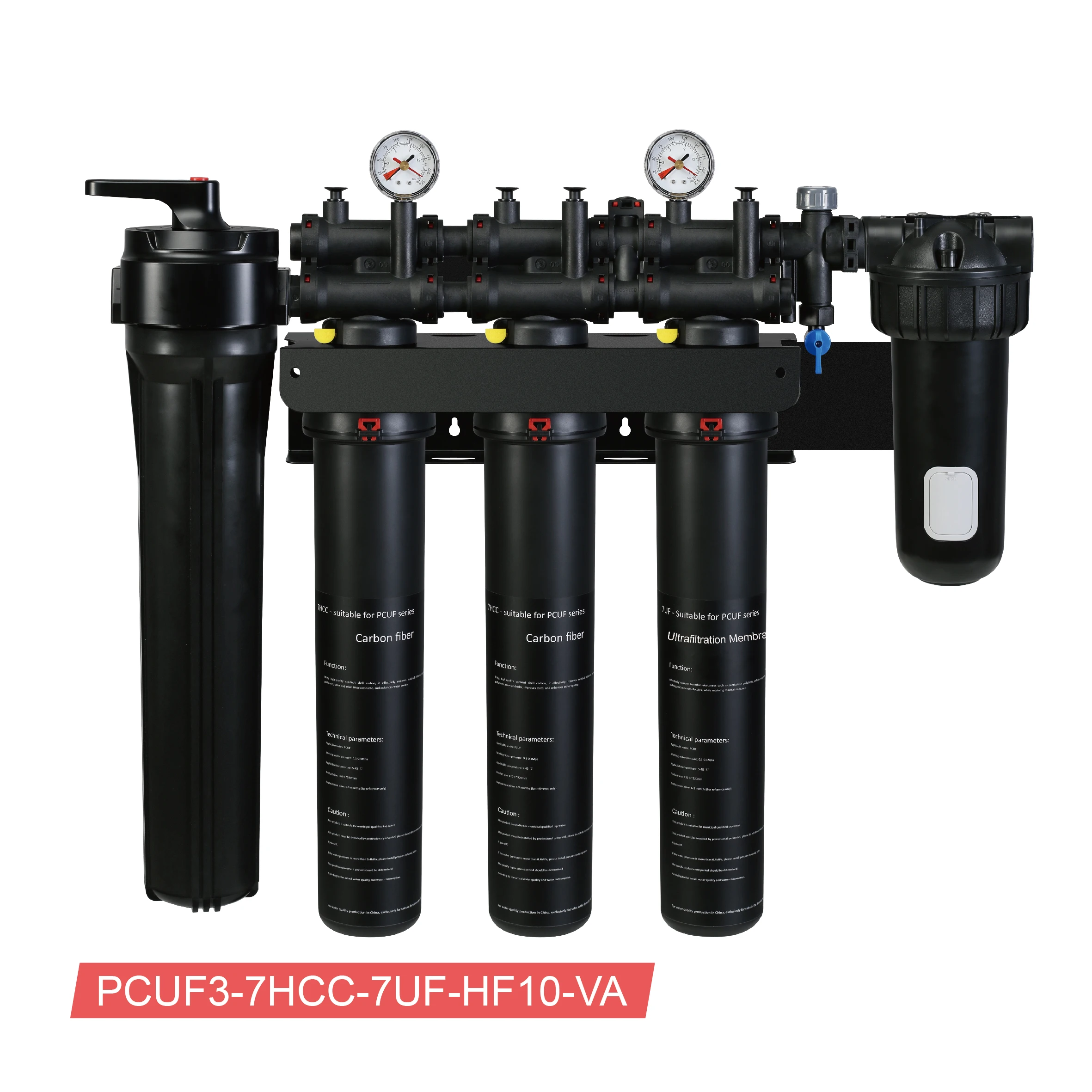 

Easy Housing Manual RO Pre-Filter System Fine Filtration Scale Inhibition Undersink Hot Cold Water Purifier Household Outdoor AA